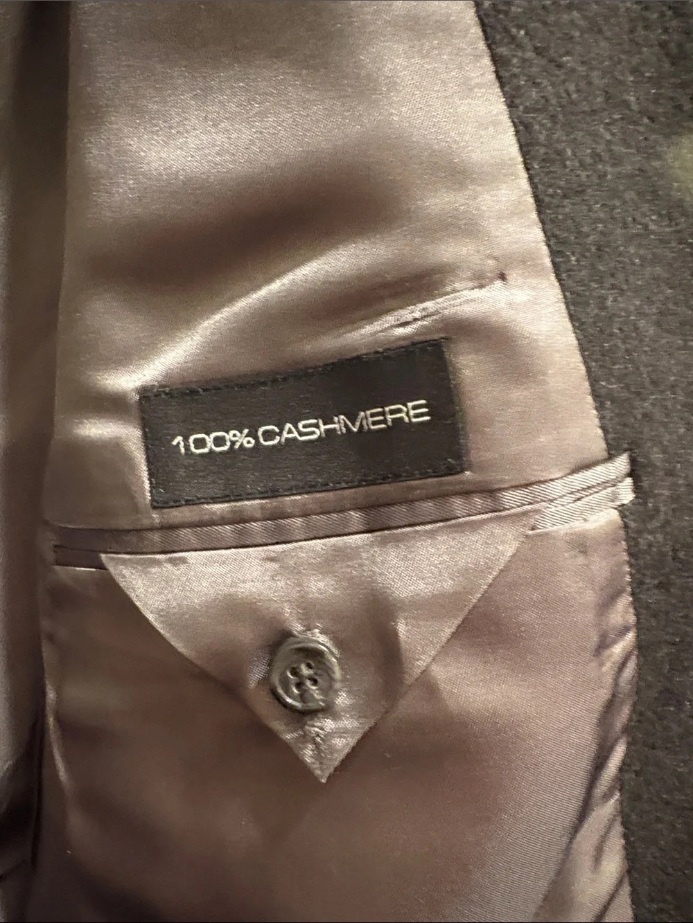 Vintage Joseph & Lyman’s Men's Cashmere Dark Gray Wool Blazer
